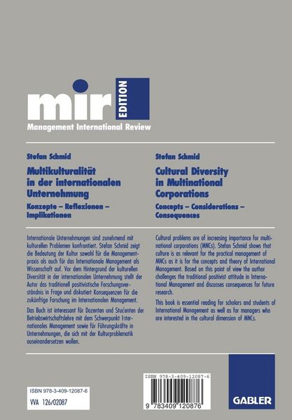 Produktbild: Multikulturalit&auml;t in der internationalen Unternehmung