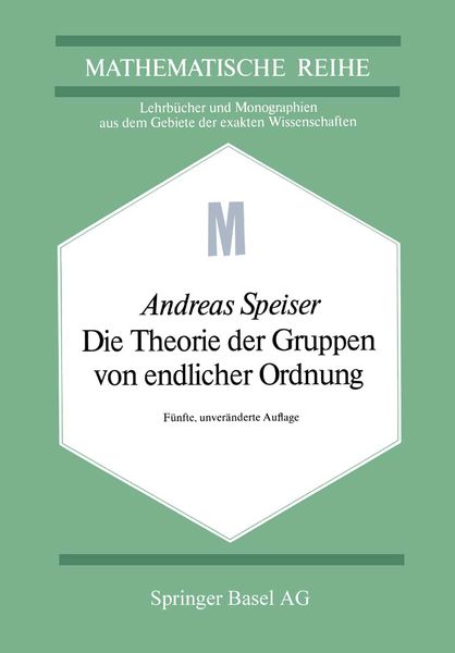 Produktbild: Die Theorie der Gruppen von endlicher Ordnung