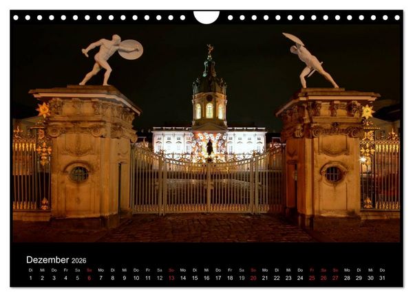 Produktbild: Berlin bei Nacht 2026 (Wandkalender 2026 DIN A4 quer), CALVENDO Monatskalender