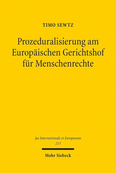 Produktbild: Prozeduralisierung am Europ&auml;ischen Gerichtshof f&uuml;r Menschenrechte