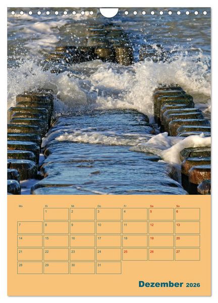 Produktbild: Fischland-Dar&szlig;-Zingst Terminplaner (Wandkalender 2026 DIN A4 hoch), CALVENDO Monatskalender