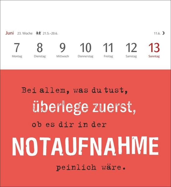 Produktbild: Typo-Spr&uuml;che-Kalender Postkartenkalender 2027 - Wochenkalender mit 53 Postkarten