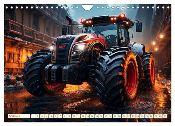 Produktbild: Traktor Fantasien (Wandkalender 2026 DIN A4 quer), CALVENDO Monatskalender