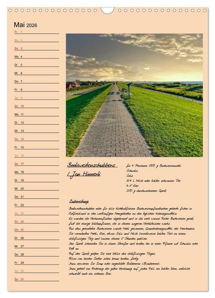 Produktbild: Ostfriesland - Appetit auf mehr (Wandkalender 2026 DIN A3 hoch), CALVENDO Monatskalender