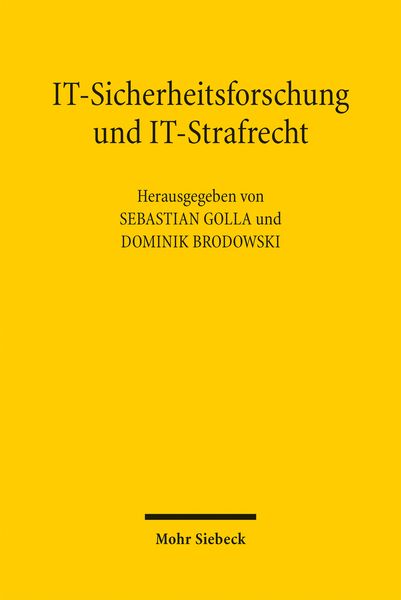 Produktbild: IT-Sicherheitsforschung und IT-Strafrecht