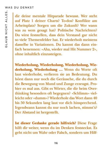 Produktbild: Die 1-Minuten-Strategie gegen Overthinking
