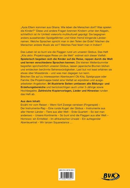 Produktbild: Kita aktiv Projektmappe Reise um die Welt