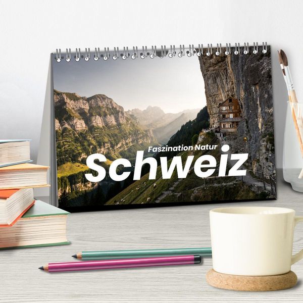 Produktbild: Schweiz - Faszination Natur (Tischkalender 2026 DIN A5 quer), CALVENDO Monatskalender