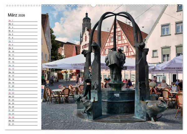 Produktbild: N&ouml;rdlingen - Ansichtssache (hochwertiger Premium Wandkalender 2026 DIN A2 quer), Kunstdruck in Hochglanz