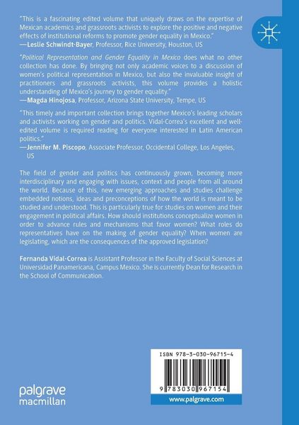Produktbild: Political Representation and Gender Equality in Mexico