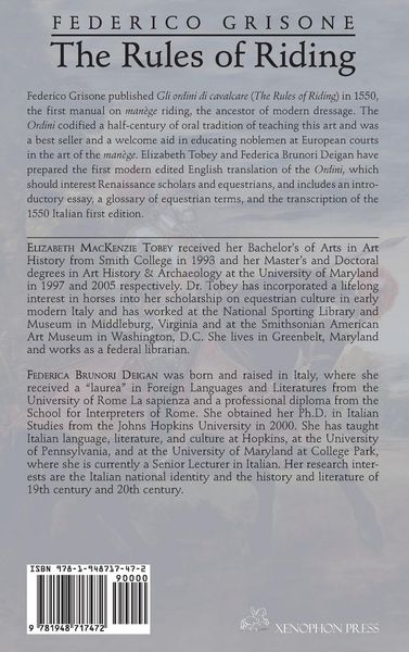 Produktbild: Federico Grisone's "The Rules of Riding" Gli ordini di cavalcare