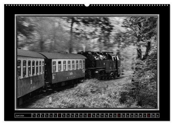 Produktbild: Unter Dampf - Eisenbahnromantik im Harz (Wandkalender 2026 DIN A2 quer), CALVENDO Monatskalender