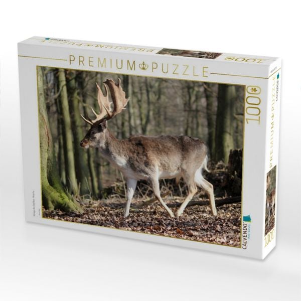 Produktbild: CALVENDO Puzzle K&ouml;nige des Waldes- Hirsche | 1000 Teile Lege-Gr&ouml;&szlig;e 64x48cm Foto-Puzzle f&uuml;r gl&uuml;ckliche Stunden