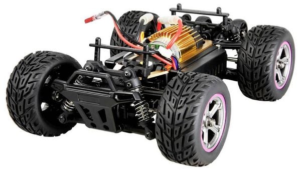 Produktbild: Amewi Blau, Orange Brushed 1:20 RC Einsteiger Modellauto Elektro Monstertruck Allradantrieb (4WD) RtR mit Lichteffekt