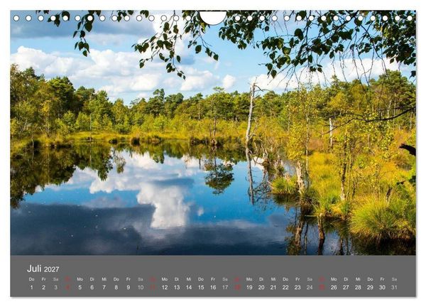 Produktbild: Moor- und Heidelandschaften Niedersachsen (Wandkalender 2027 DIN A4 quer), CALVENDO Monatskalender