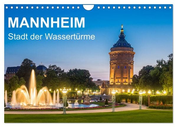 Produktbild: Mannheim - Stadt der Wassert&uuml;rme (Wandkalender 2026 DIN A4 quer), CALVENDO Monatskalender