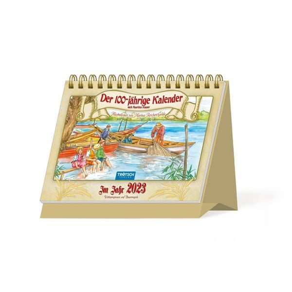 Trötsch Aufstellkalender Der 100-jährige Kalender 2023 - Tischkalender 