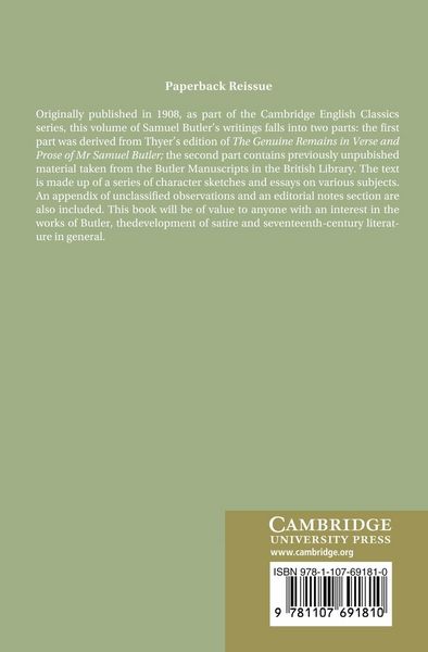 Produktbild: Samuel Butler
