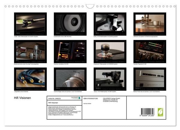 Produktbild: Hifi Visionen (Wandkalender 2027 DIN A3 quer), CALVENDO Monatskalender