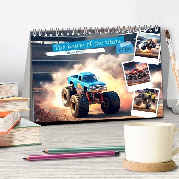 Produktbild: The battle of the titans (Desk Calendar 2026 DIN A5 landscape), CALVENDO 12 Month DeskCalendar