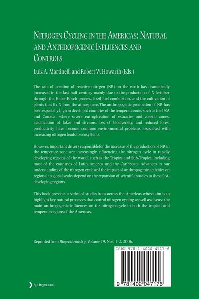 Produktbild: Nitrogen Cycling in the Americas: Natural and Anthropogenic Influences and Controls