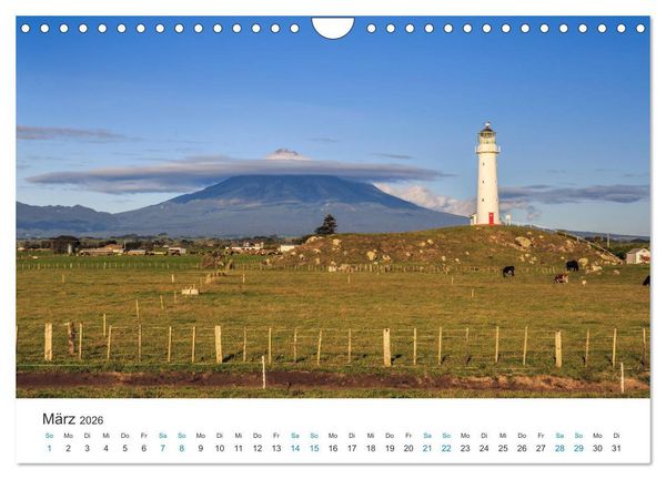 Produktbild: Neuseelands Leuchtt&uuml;rme (Wandkalender 2026 DIN A4 quer), CALVENDO Monatskalender