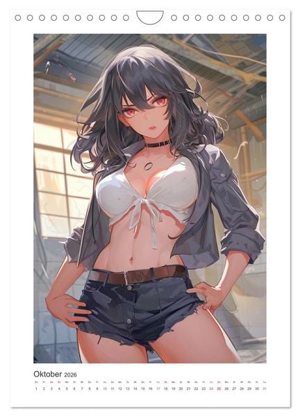 Produktbild: Manga-Girls. Coole Comics mit Ausstrahlungskraft (Wandkalender 2026 DIN A4 hoch), CALVENDO Monatskalender