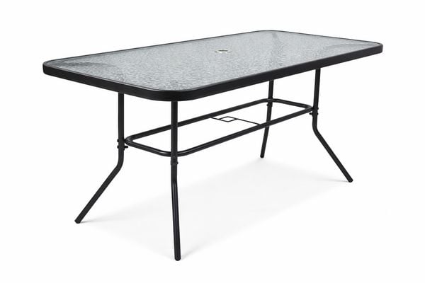 Produktbild: Glas Gartentisch Esstisch Balkontisch 110x55