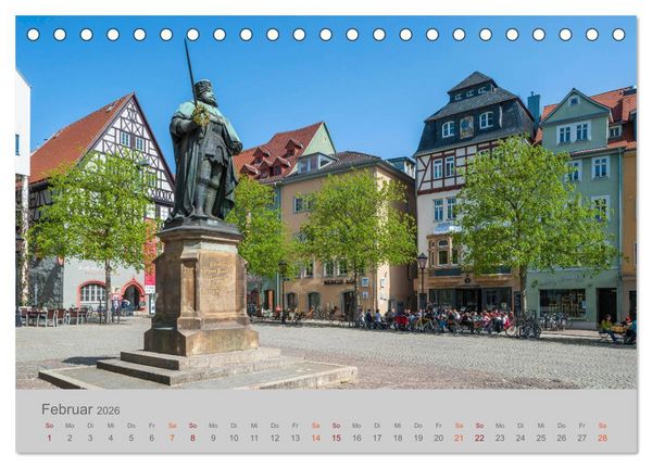 Produktbild: Jena Universit&auml;tstadt an der Saale (Tischkalender 2026 DIN A5 quer), CALVENDO Monatskalender