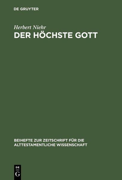 Produktbild: Der h&ouml;chste Gott