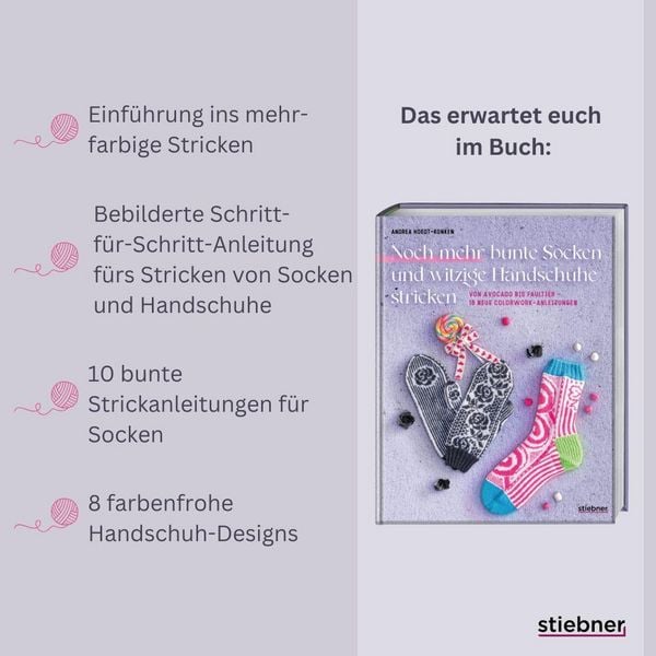 Produktbild: Noch mehr bunte Socken und witzige Handschuhe