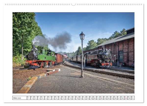 Produktbild: Volldampf voraus! (hochwertiger Premium Wandkalender 2026 DIN A2 quer), Kunstdruck in Hochglanz