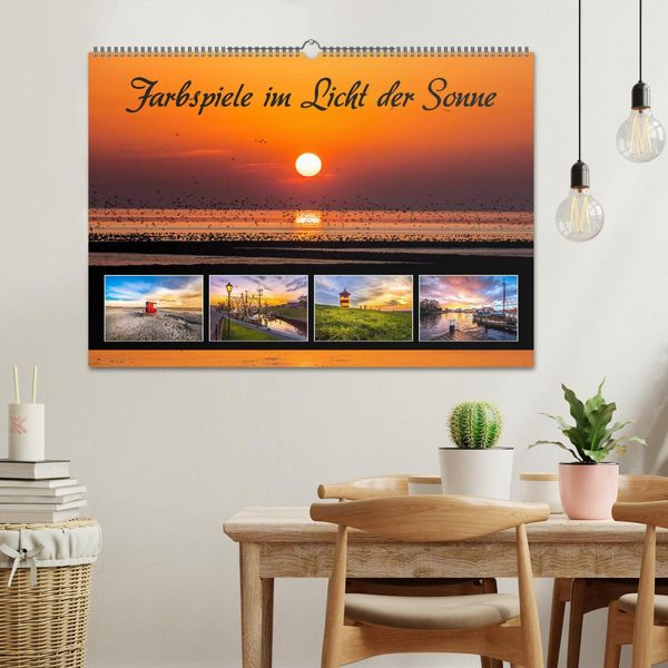Produktbild: Farbspiele im Licht der Sonne (Wandkalender 2026 DIN A2 quer), CALVENDO Monatskalender