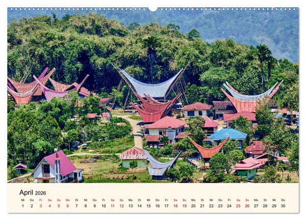 Produktbild: Sulawesi Im Reich der Torajas (Wandkalender 2026 DIN A2 quer), CALVENDO Monatskalender