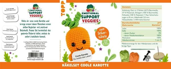 Produktbild: Emotional Support Veggies H&auml;kelset Karotte
