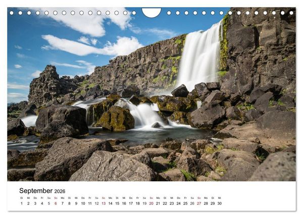 Produktbild: Island - rauhe Sch&ouml;nheit zum Verlieben (Wandkalender 2026 DIN A4 quer), CALVENDO Monatskalender