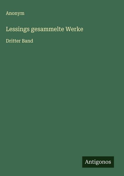 Produktbild: Lessings gesammelte Werke
