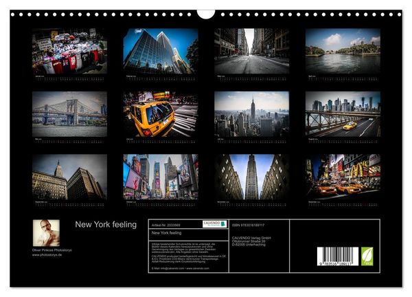 Produktbild: New York feeling (Wandkalender 2026 DIN A3 quer), CALVENDO Monatskalender