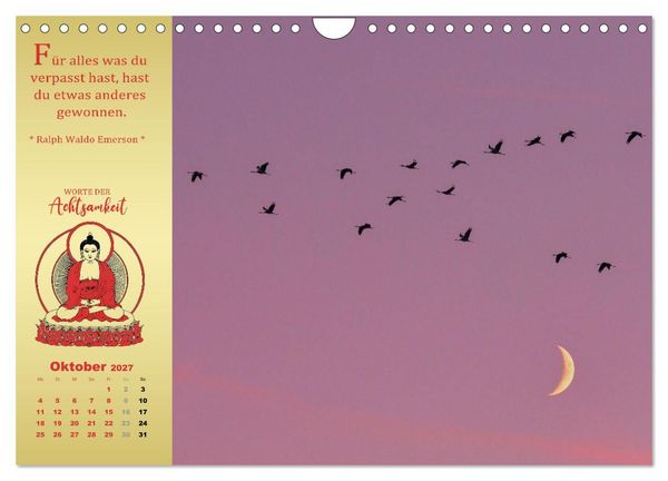Produktbild: Wege der Achtsamkeit - In der Ruhe liegt die Kraft (Wandkalender 2027 DIN A4 quer), CALVENDO Monatskalender