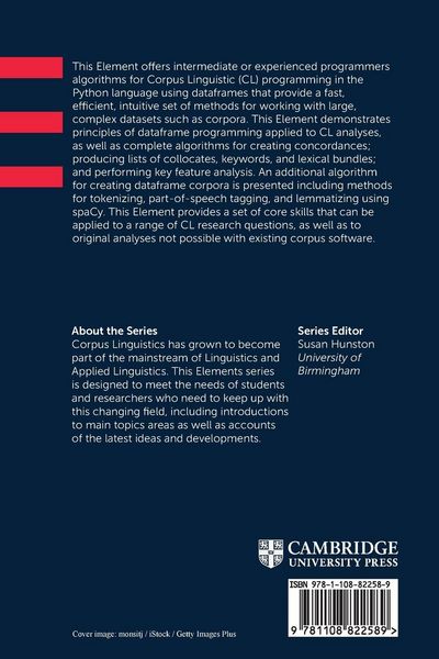 Produktbild: Programming for Corpus Linguistics with Python and Dataframes