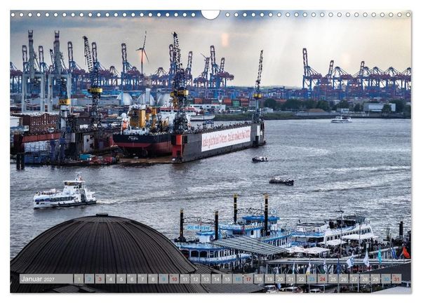 Produktbild: Mein Hamburg - Stadt am Wasser (Wandkalender 2027 DIN A3 quer), CALVENDO Monatskalender