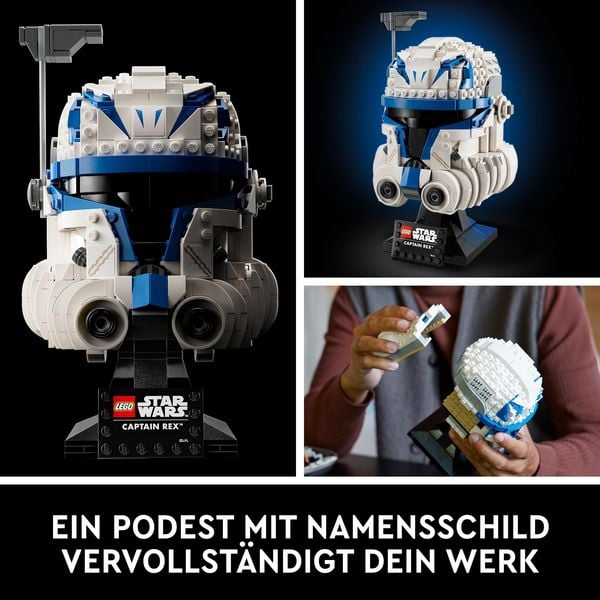 Produktbild: LEGO Star Wars 75349 Captain Rex Helm, Sammlerst&uuml;ck f&uuml;r Erwachsene