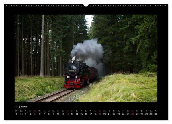 Produktbild: Dampferlebnis im Harz (hochwertiger Premium Wandkalender 2026 DIN A2 quer), Kunstdruck in Hochglanz
