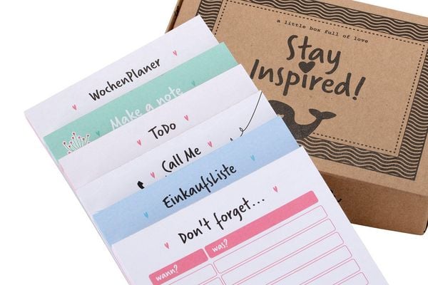 Produktbild: 6 Bl&ouml;cke inkl. Wochenplaner, Einkaufsliste, To Do Block/Liste, Notizblock, Kalender Notizblock, R&uuml;ckruf Notiz, 50 Seiten pro Block, DIN A6, Hochwertige Papierqualit&auml;t.