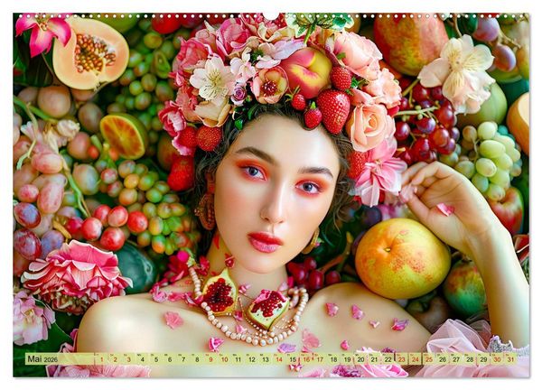 Produktbild: Obstk&ouml;nigin - Fruchtig, floral und voller Sch&ouml;nheit (hochwertiger Premium Wandkalender 2026 DIN A2 quer), Kunstdruck in Hochglanz