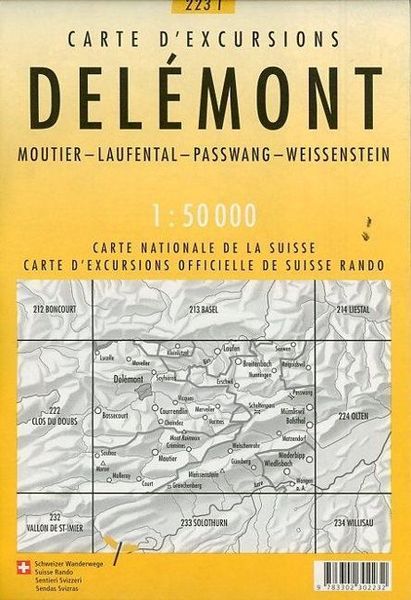 Produktbild: Swisstopo 1 : 50 000 Del&eacute;mont