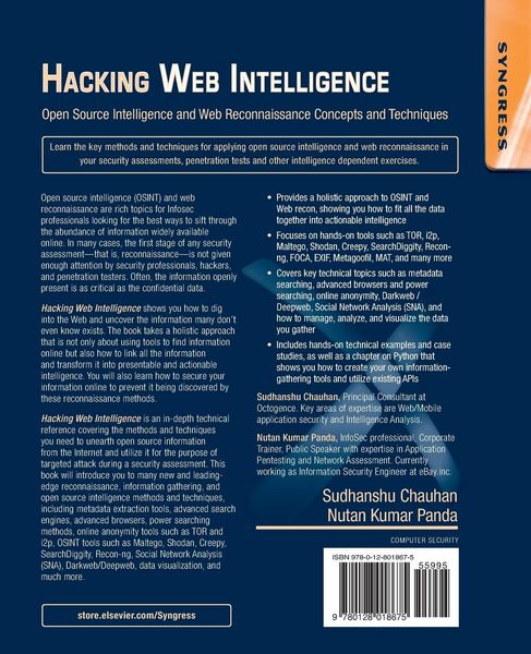Produktbild: Hacking Web Intelligence