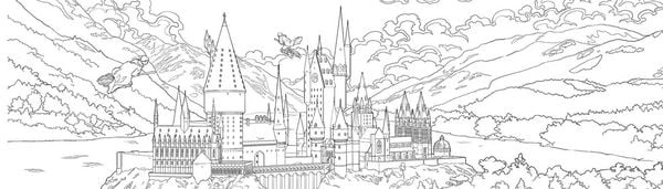 Produktbild: Aus den Filmen zu Harry Potter: Glow-in-the-Dark Malbuch