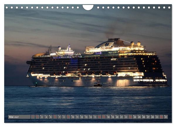 Produktbild: Kreuzfahrt Warnem&uuml;nde (Wandkalender 2027 DIN A4 quer), CALVENDO Monatskalender