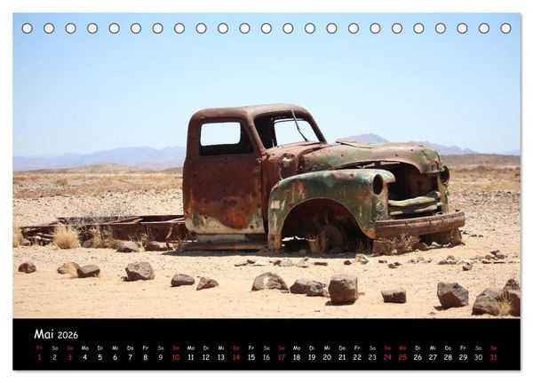 Produktbild: Faszination Namibia - Oldtimer mal anders (Tischkalender 2026 DIN A5 quer), CALVENDO Monatskalender